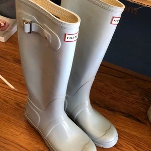 Hunter boots - baby blue